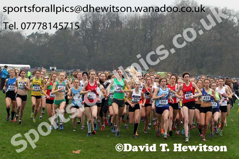 Women's under-17s and under-20s European Cross Country Trials, Sefton Park, Liverpool. Photo: David T. Hewitson/Sports for All Pics